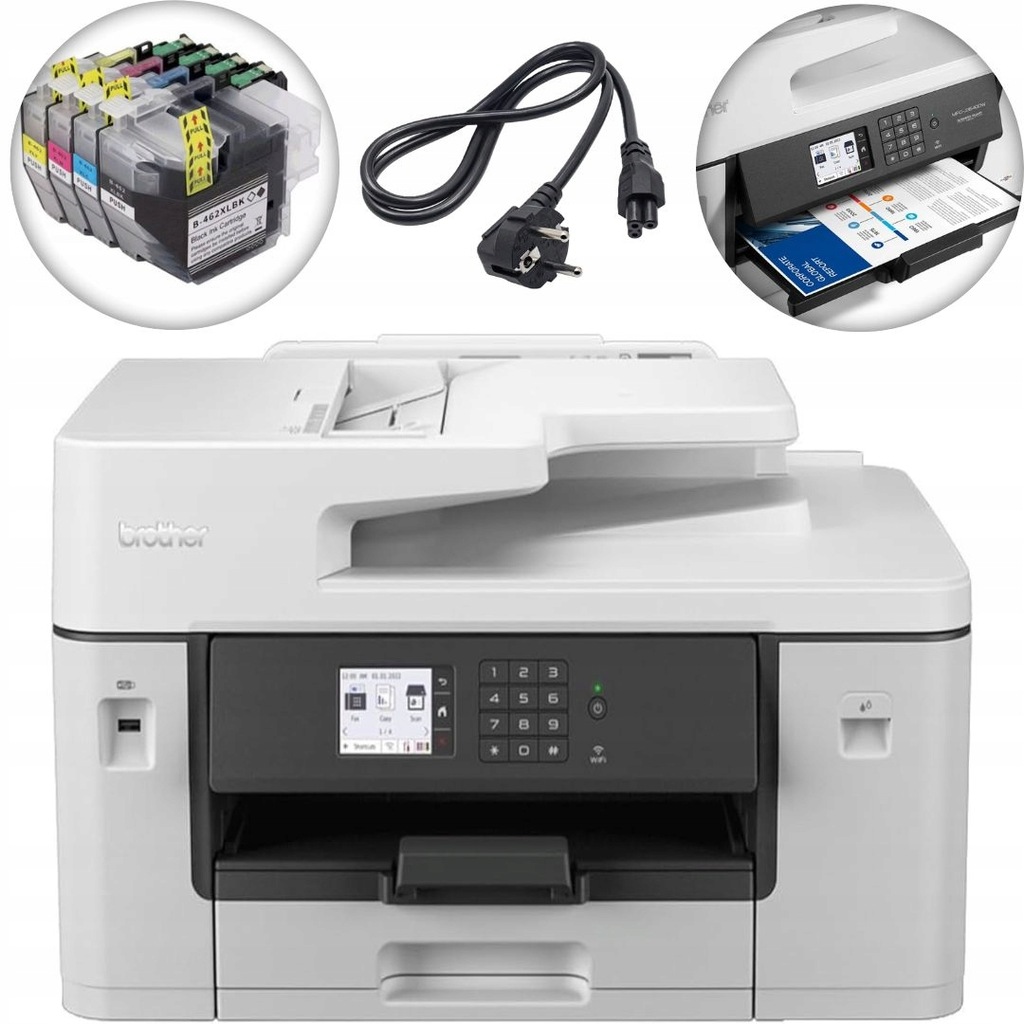 Drukarka wielofunkcyjna atramentowa Brother MFC-J3540dw duplex A3 LC462