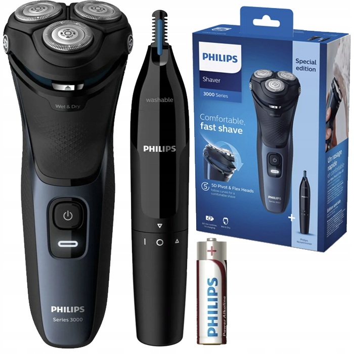 GOLARKA DO BRODY PHILIPS S3134/51 WET DRY + TRYMER - 11404136126 ...