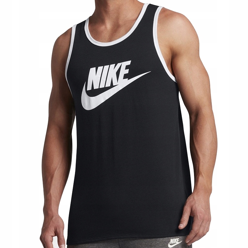 Nike t-shirt koszulka męska bez rękawków czarna L