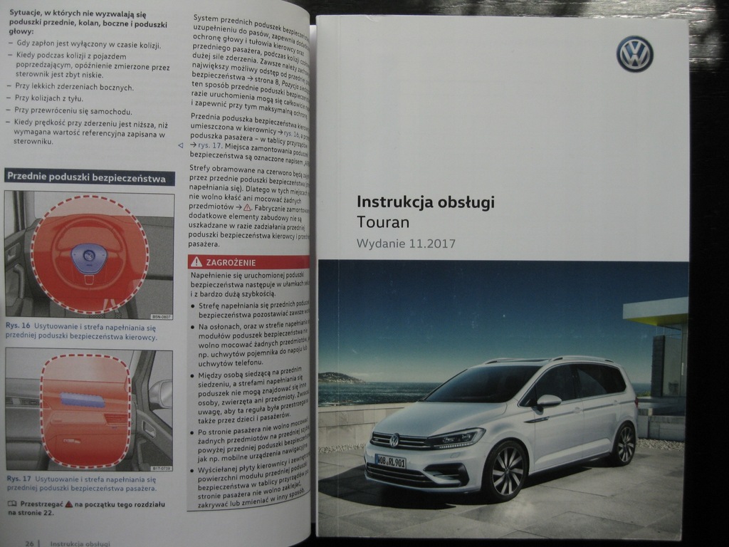 VW TOURAN II Polska instrukcja VW Touran 20152017
