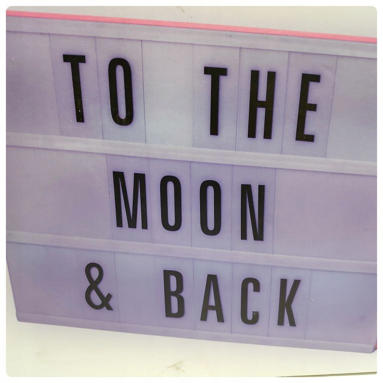 LYSBOKS LIGHT BOX PODŚWIETLANA TABLICA Z LITERAMI 8442438255