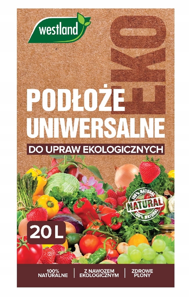 Podłoże ziemie do upraw ekologicznych 20l West