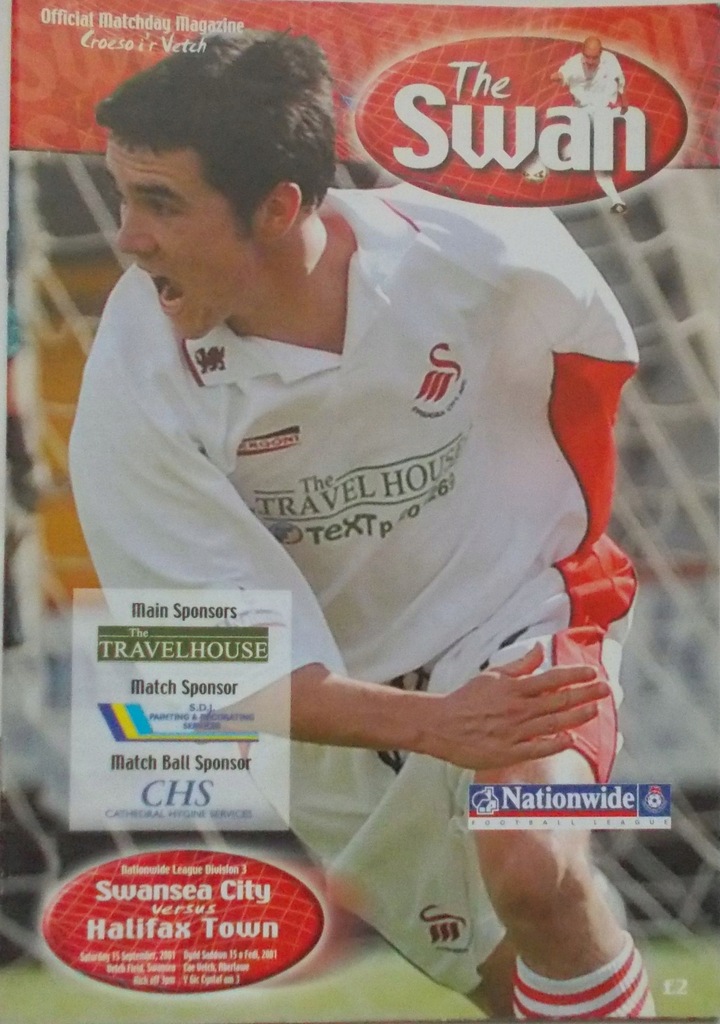 Swansea City 2001 The Swan program meczowy