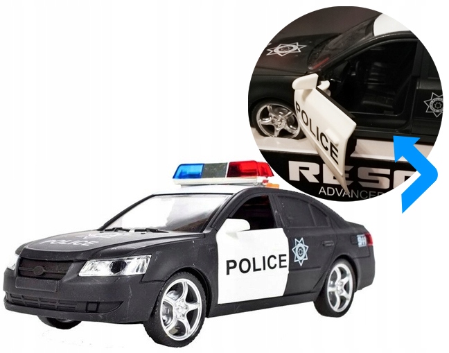 Samochód Policyjny POLICJA Kogut z dźwiękiem Y259