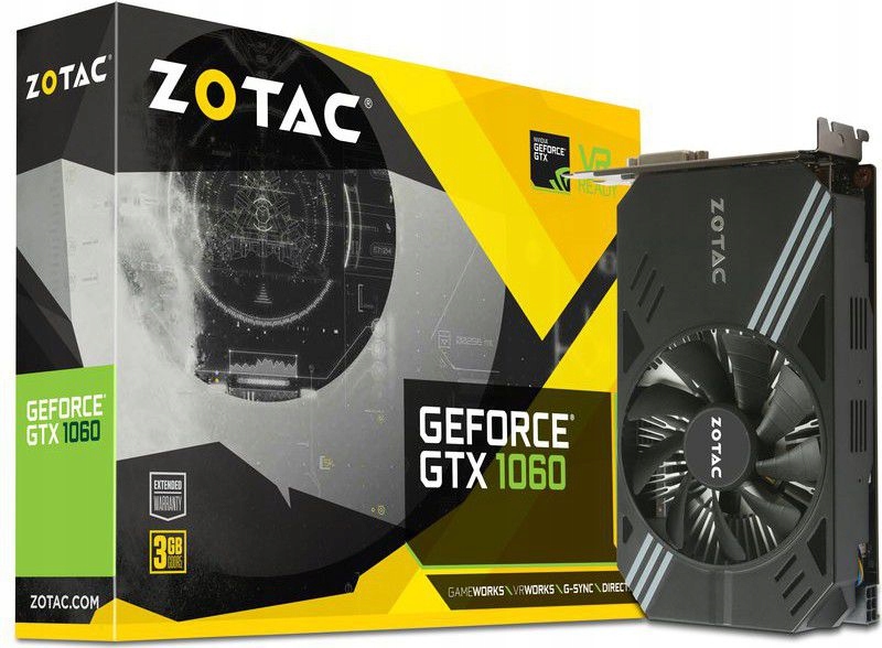 Купить Карта ZOTAC GeForce GTX 1060 3 ГБ MINI Gw FV!: отзывы, фото, характеристики в интерне-магазине Aredi.ru