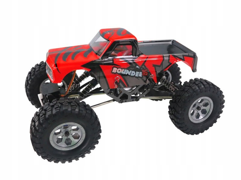 MINI ROCK CRAWLER 1:16 4WD 2.4GHZ 4CH RTR - CZERWO