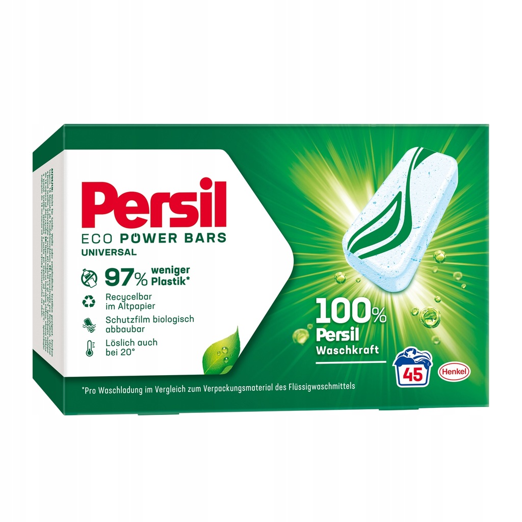 Persil Eco Bars Tabletki do prania białego 45szt
