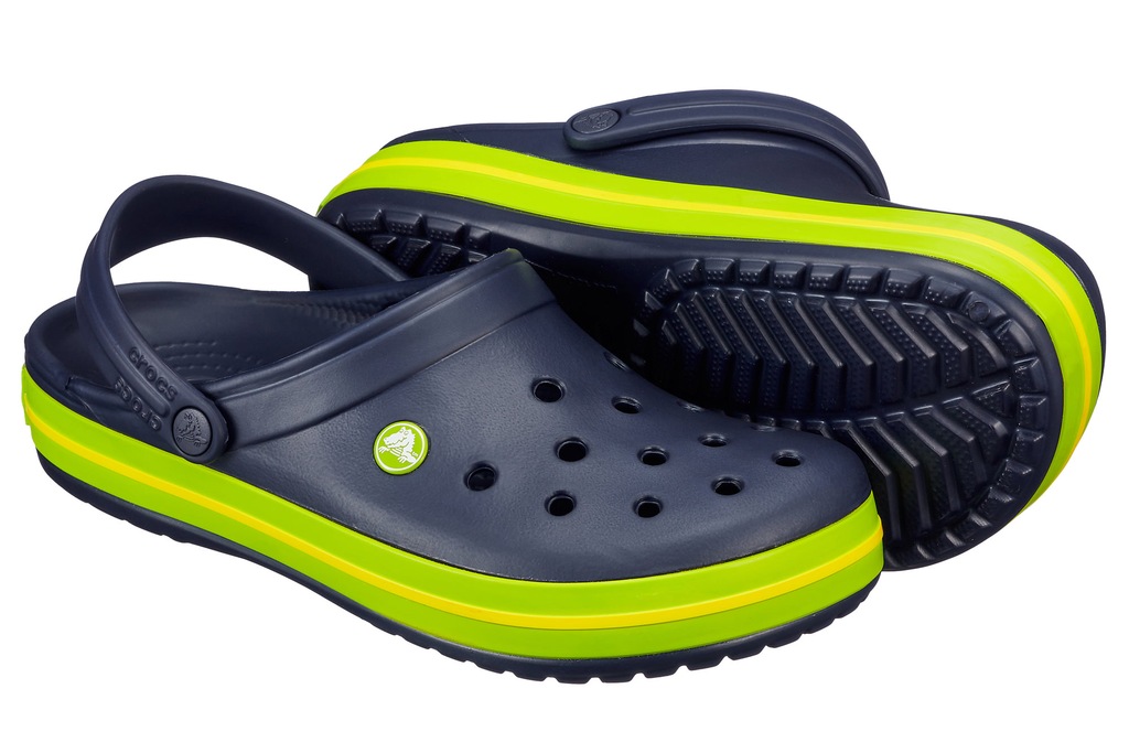 CROCS CROCBAND GRANAT NAVY VOLT GREEN LEMON 39