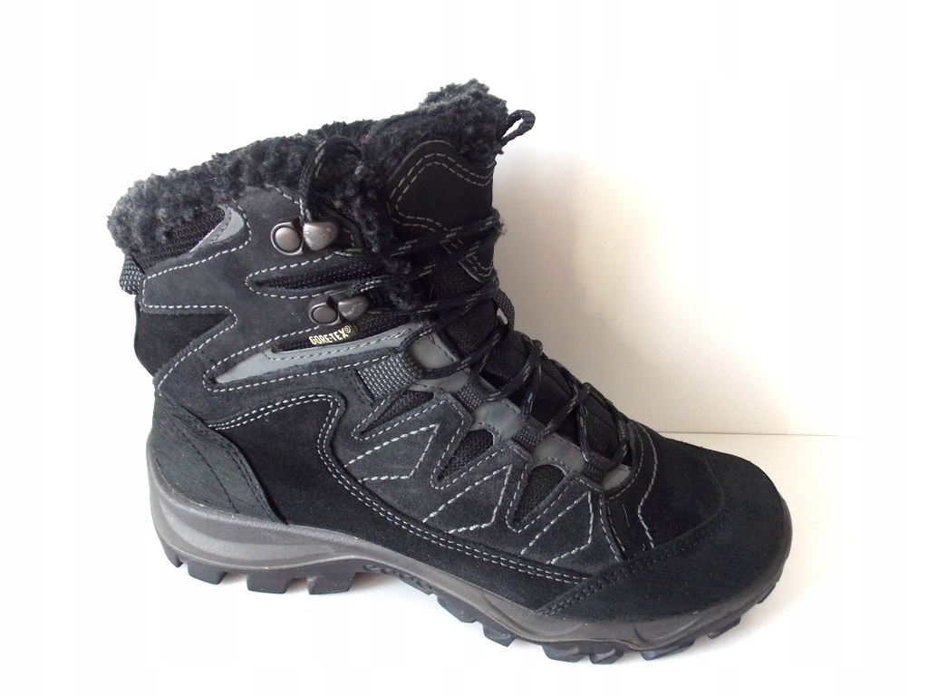 ECCO GORE-TEX SKÓRA OCIEPLONE 38 - 24,5 CM