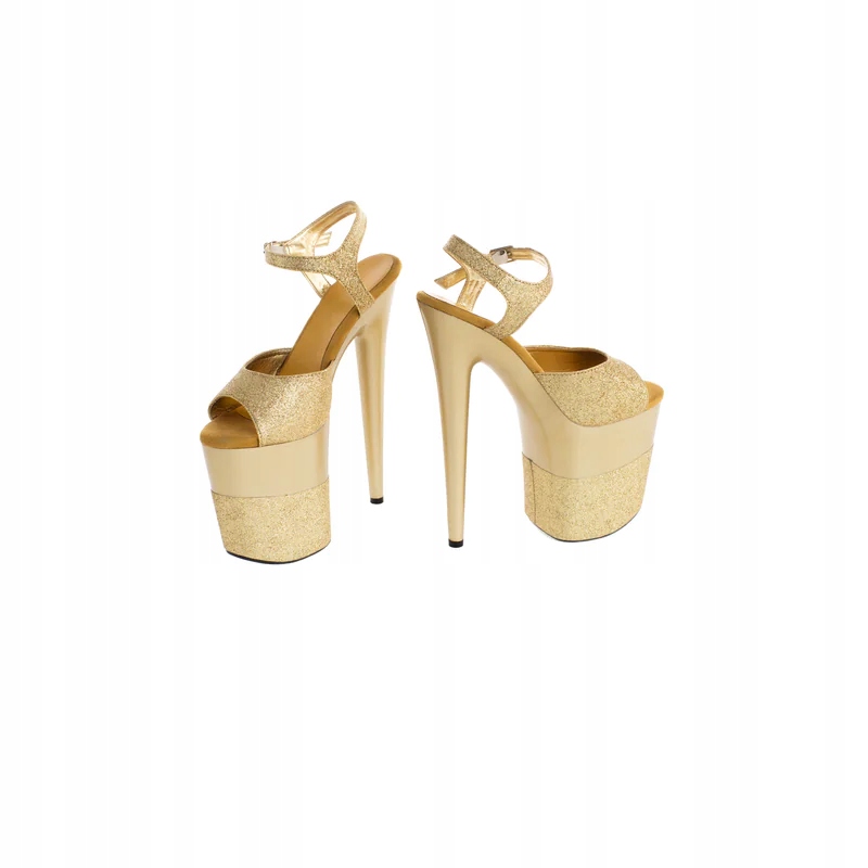 Buty- platformy złote błyszczące 36