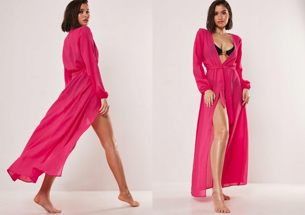 MISSGUIDED TRANSPARENTNA NARZUTKA PLAŻOWA S