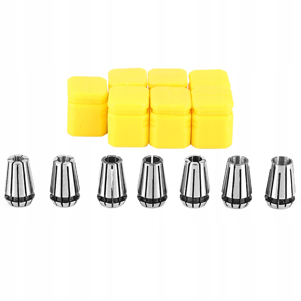 Zestaw ER11 zaciskowa Tulejka 1-7mm 7sztuk