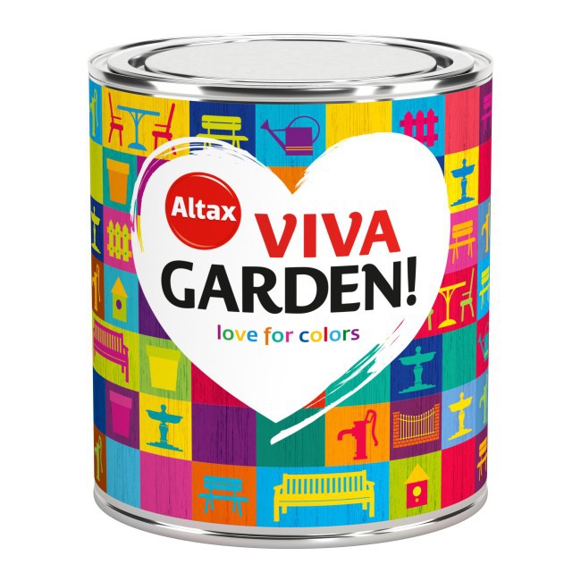 Купить Краска акриловая ALTAX Viva Garden 2,5 л ЦВЕТА: отзывы, фото, характеристики в интерне-магазине Aredi.ru