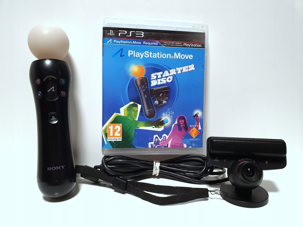 Zestaw Move PS3 PS4* - Kontroler + Kamera + Gra
