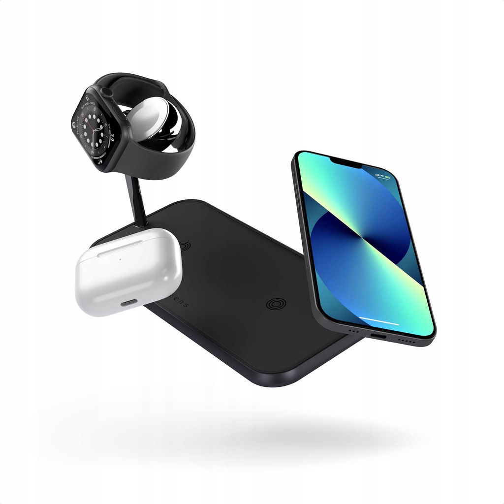 Stacja ładująca do iPhone iWatch AirPod Zens Dual