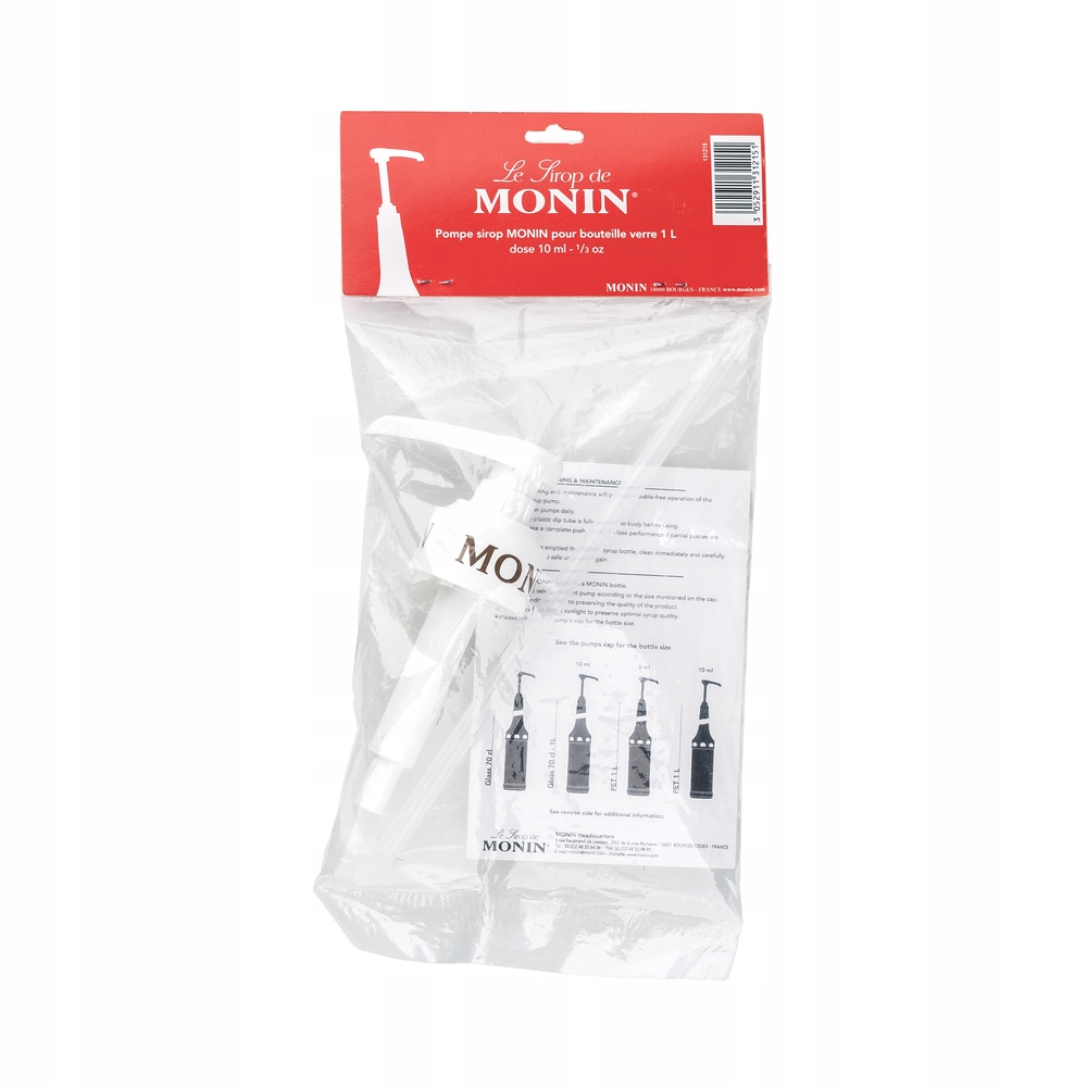 Monin Pompka do syropów 10 ml GLASS 1 litr