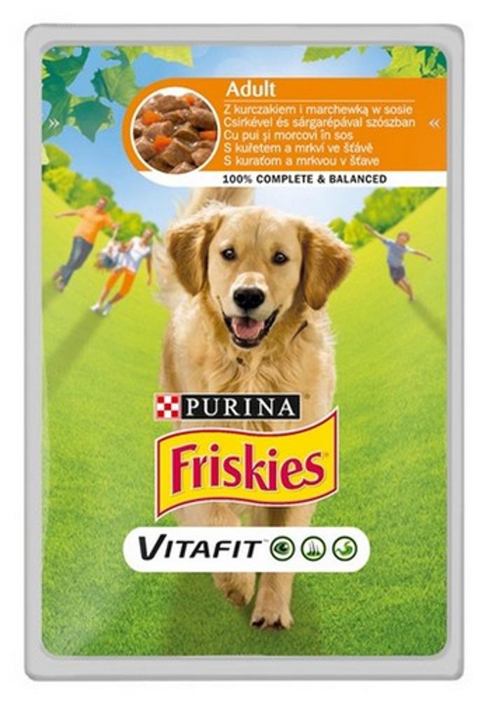 Friskies Adult Kurczak Marchewka w Sosie 100G