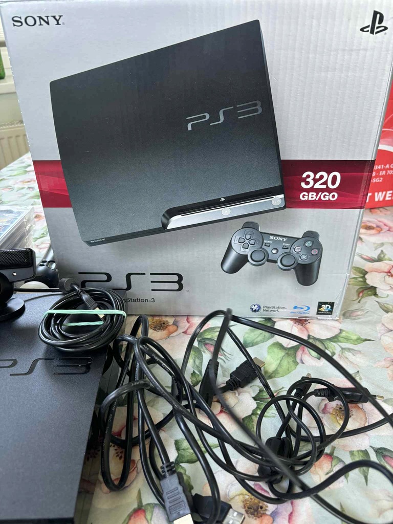 Konsola PS3 Slim 500GB+CFW 4.92+Pkgi+ 6szt gier