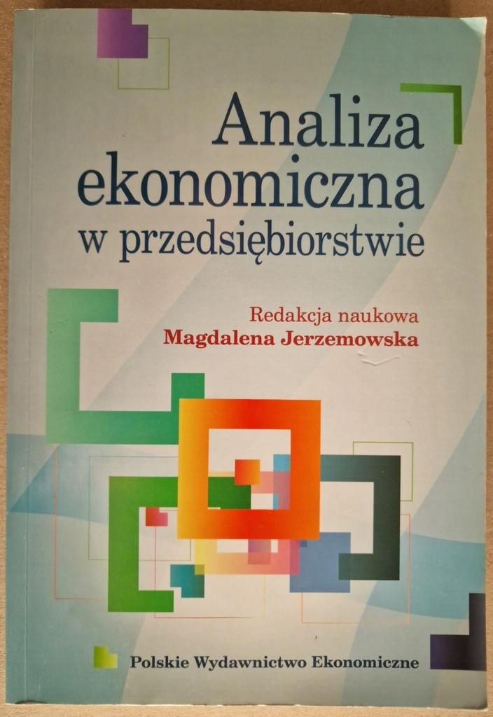 Analiza ekonomiczna Jerzemowska jak nowa stan bdb.