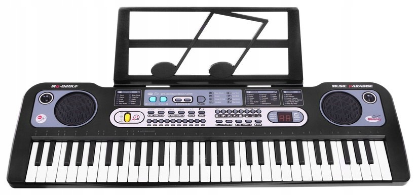Keyboard Organy Do Nauki USB Mikrofon Stojak Radio