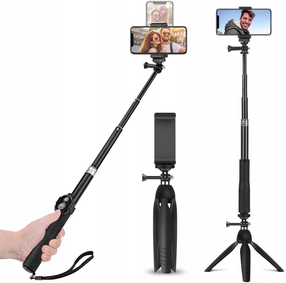 Renyu Selfie Stick 3 w 1 Obrót o 360 °