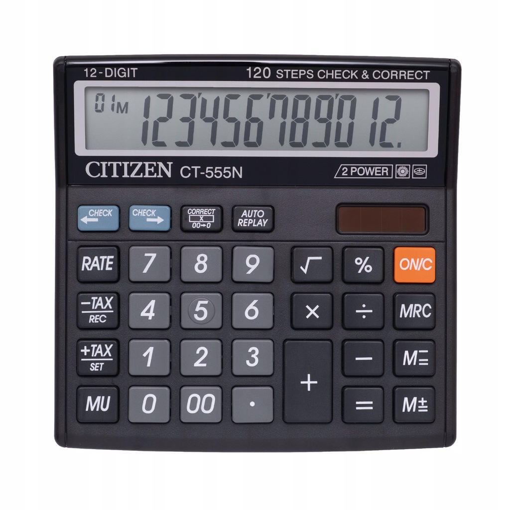 Купить Калькулятор офисный CITIZEN CT-555N 12-разрядный: отзывы, фото, характеристики в интерне-магазине Aredi.ru