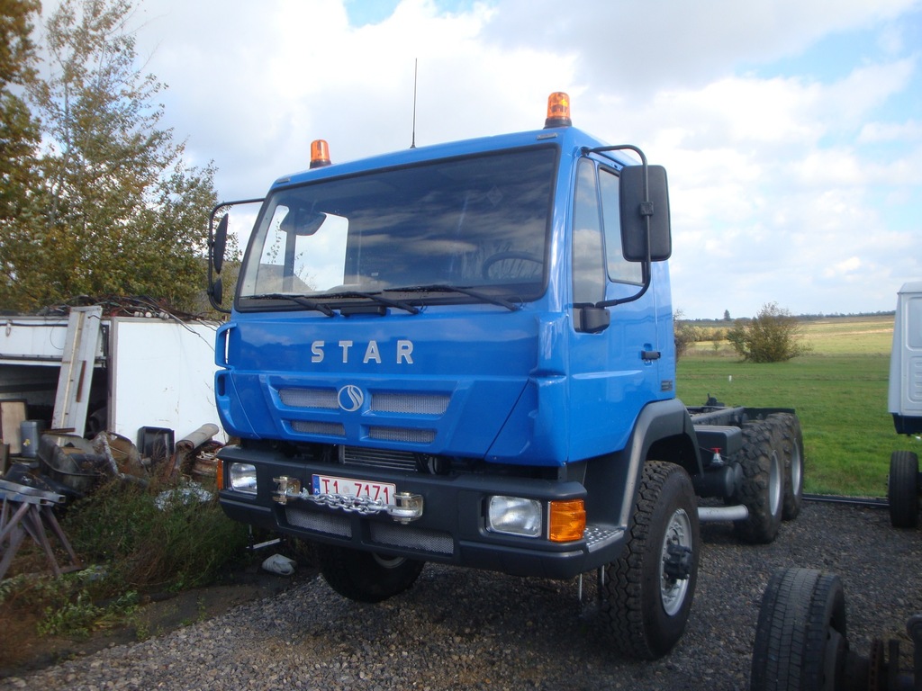 STAR 266 M 6x6 MAN POD ZABUDOWĘ HDS PALFINGER HIAB