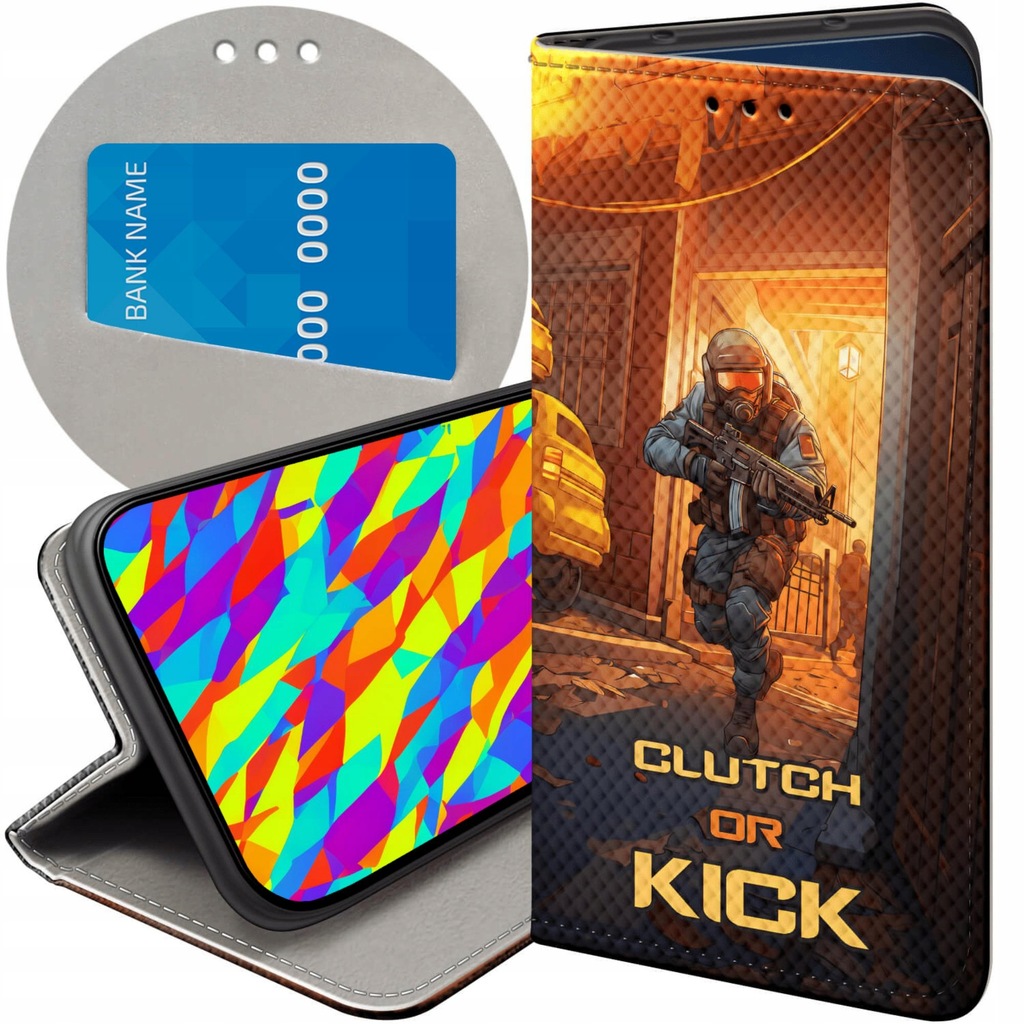 ETUI Z KLAPKĄ DO HUAWEI HONOR X50 5G WZORY CS GO COUNTER-STRIKE FUTERAŁ