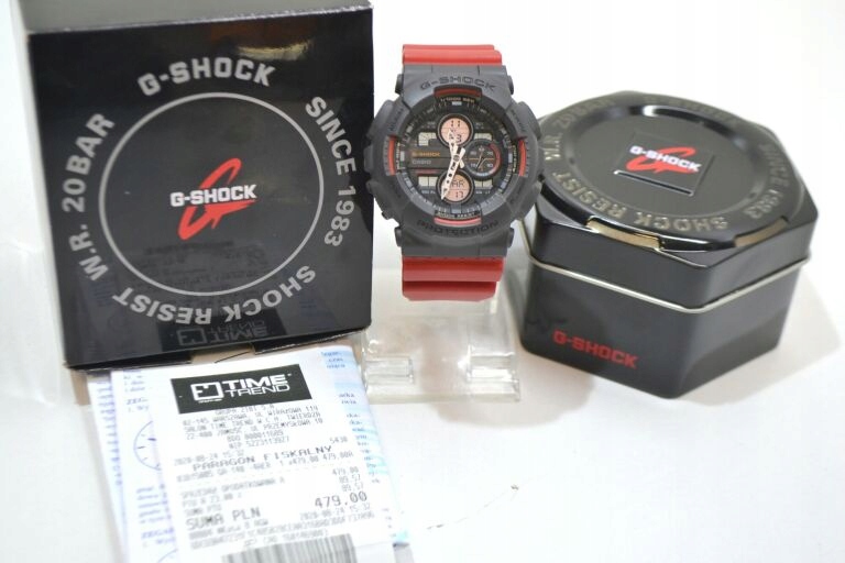 ZEGAREK CASIO G-SHOCK GA-140 4AER PÓŁROCZNY GW