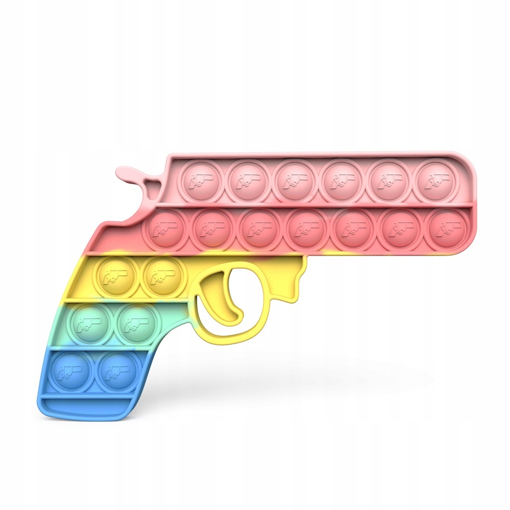 Push Bubble Pop It Fidget Sensory Toy Pistolet Gun