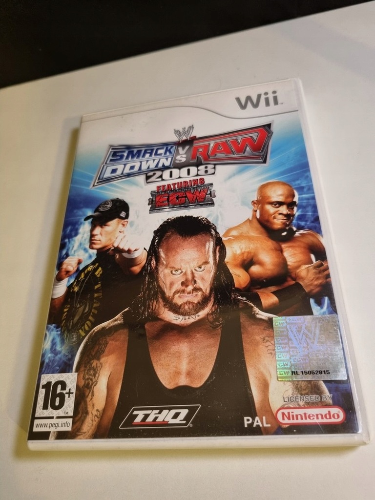 Smack Down vs Raw 2008, gra na Nintendo Wii, pudełkowa, promocja 7zł!