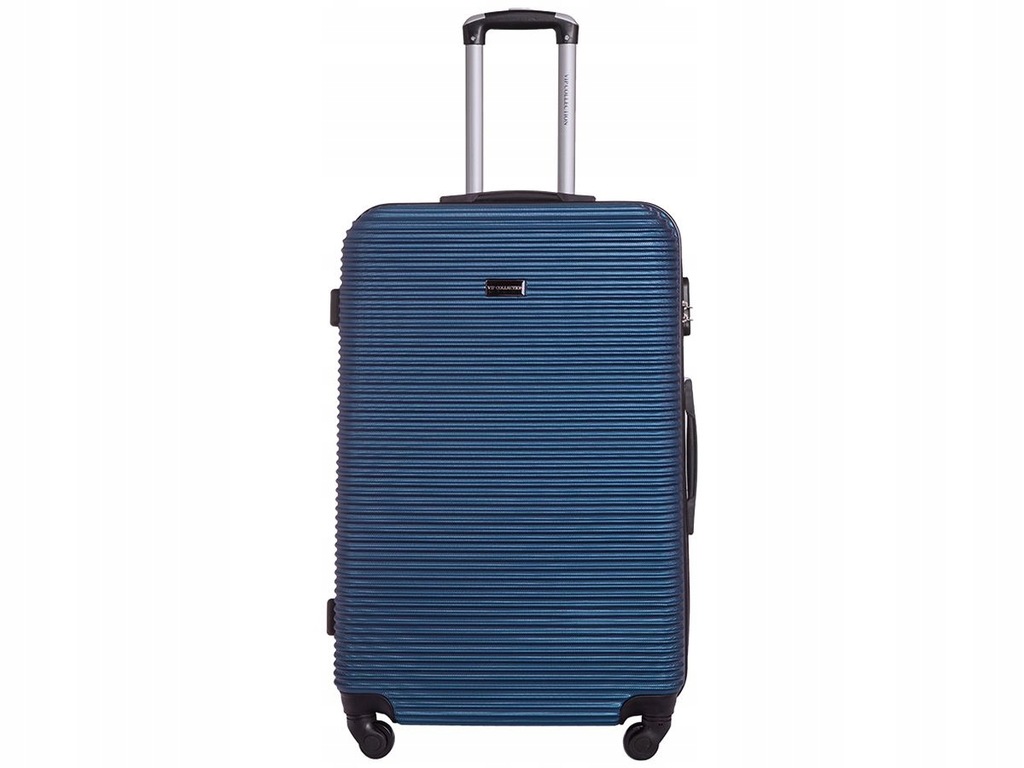 NIEBIESKA walizka DUŻA blue wysuwany uchwyt 78cm
