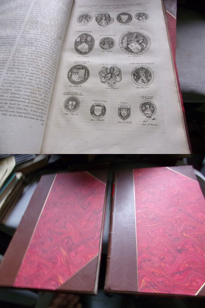 olbrzymie 2t kpl Kompletny podręcznik heraldyki PŁSK RYCINY herby 1780