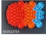 Zabawka Pop It Push Bubble Fidget toy krab czerwon