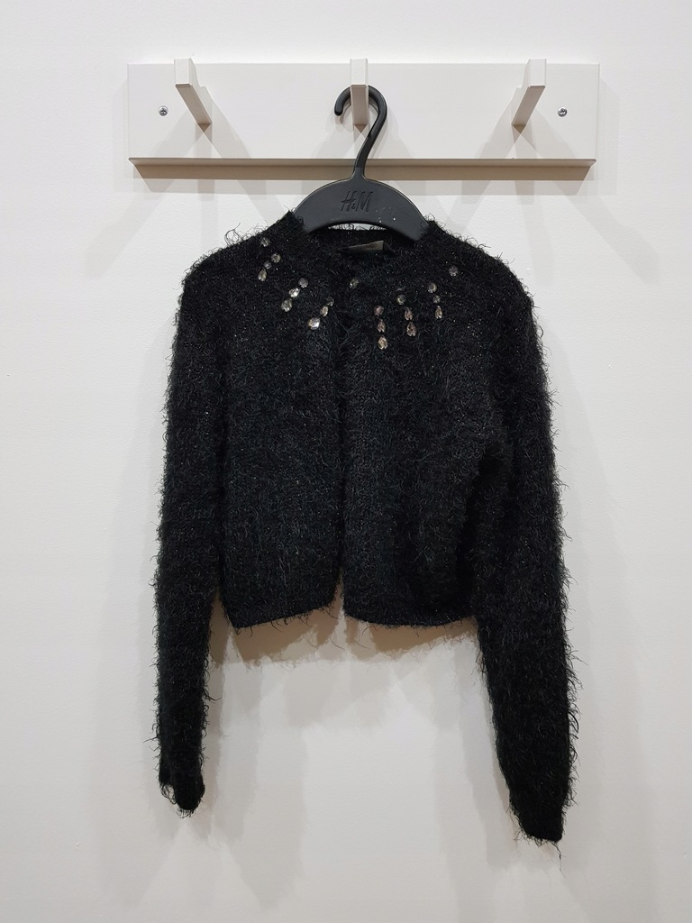 GEORGE czarne bolerko sweterek 140 cm