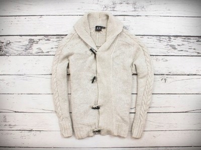 Armani Exchange kremowy kardigan sweter