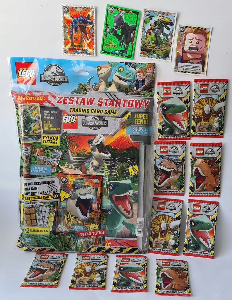 LEGO JURASSIC WORLD ALBUM GRA KARTY 130 SASZETKI 11015266333 oficjalne archiwum Allegro
