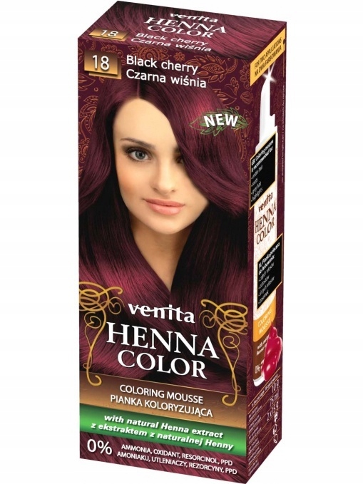 VENITA Henna Color balsam ziołowy 18 Czarna Wiśnia