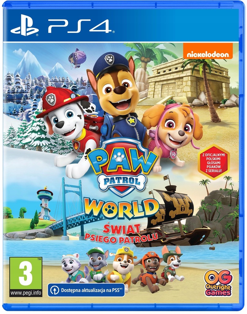 PAW Patrol World Świat Psiego Patrolu Gra na PS4 (Kompatybilna z PS5)