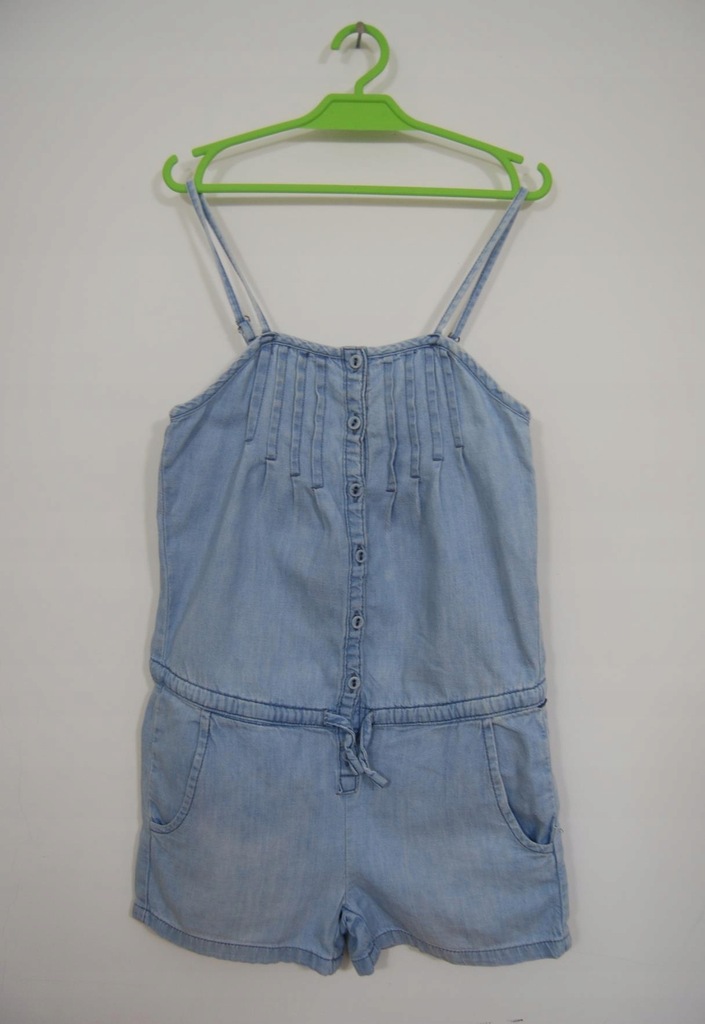 H&M_LETNI KOMBINEZON JEANSOWY_122 CM 6-7 LAT