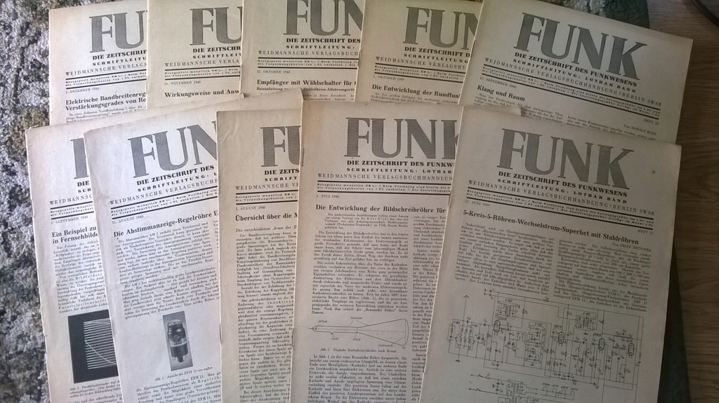 FUNK /1940r/ die Zeitschrift des Funkwesens