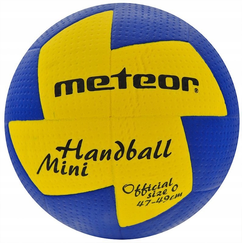 Piłka ręczna Meteor nu Age Mini 0 niebiesko-żółta