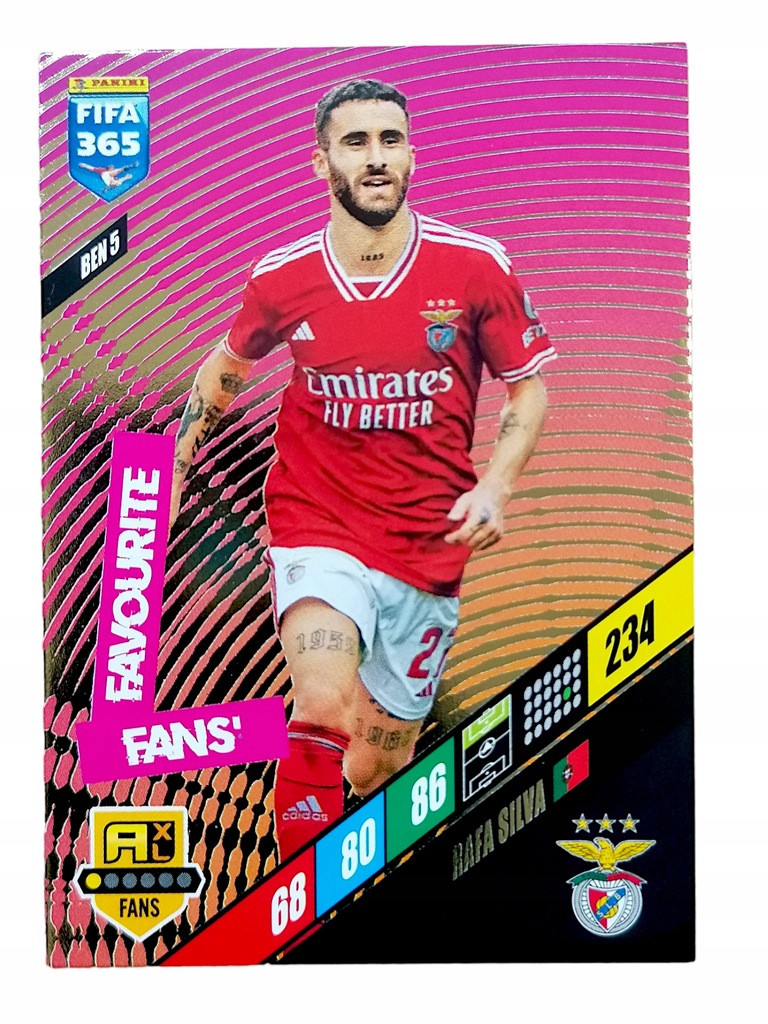 KARTA FIFA 365 2024 Panini - FANS FAVOURITE RAFA SILVA BEN 5