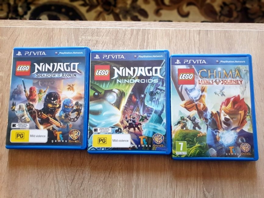 Komplet 3 gier LEGO PL (2xNinjago + Chima)