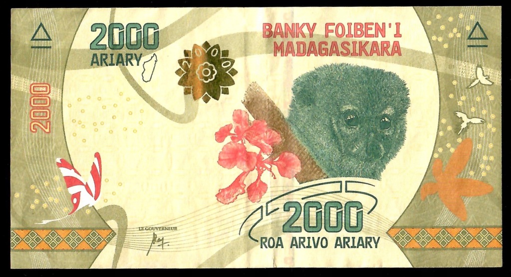 Madagaskar - 2000 ariary 2017 (XF)