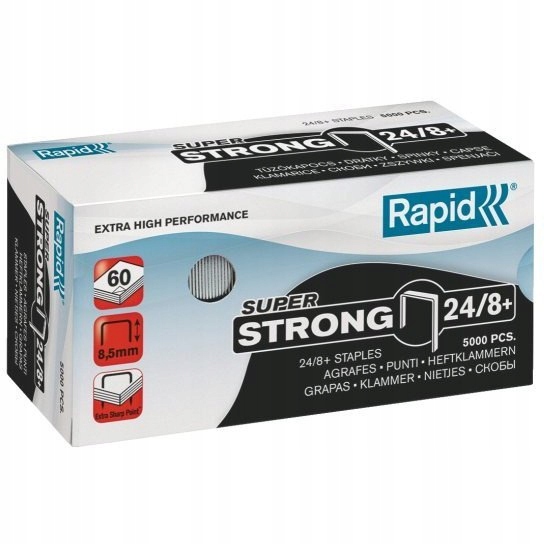 Zszywki RAPID Super Strong 24/8+ 5M 24860100