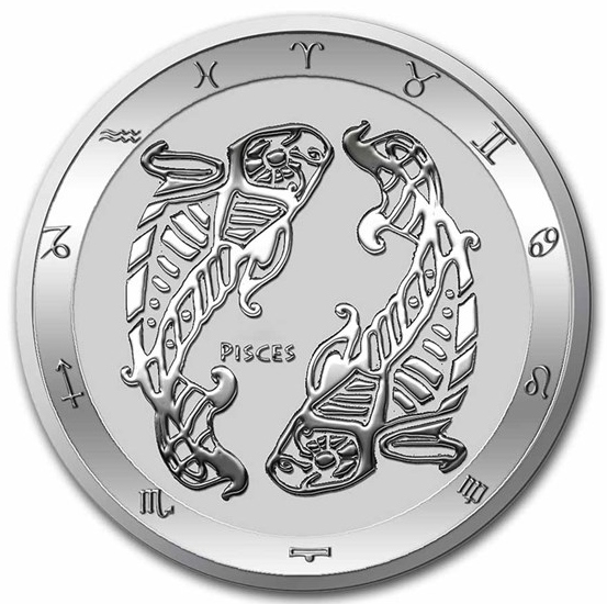 1 oz 2022 Zodiak Ryby srebrna moneta