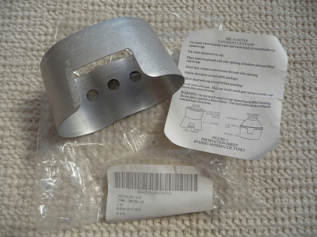 PODSTAWKA POD KUBEK KUCHENKA TURYSTYCZNA ESBIT KOCHER ALU US ARMY USMC