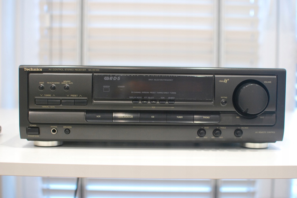 Amplituner Technics SA-EX100 stereo czarny 2.0