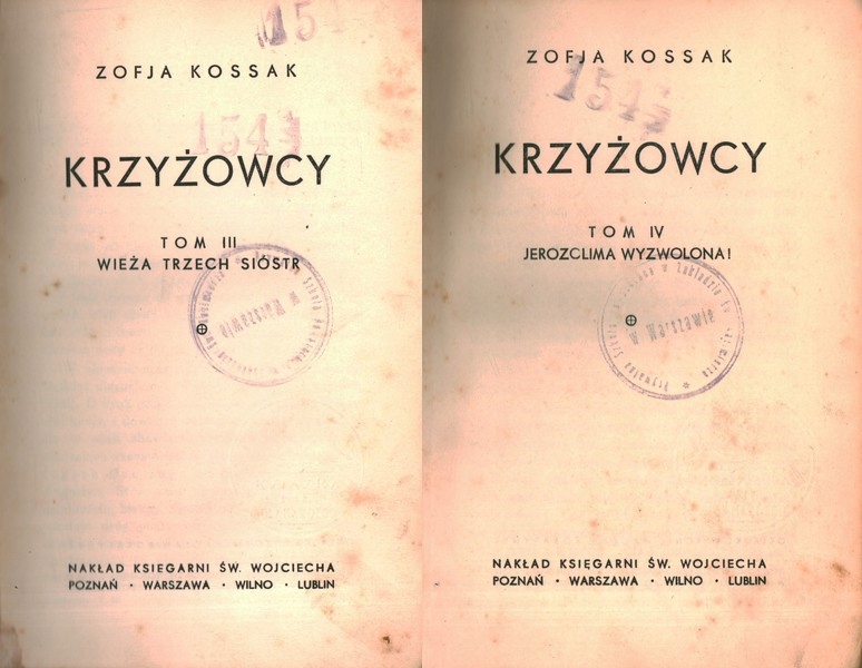 KRZYŻOWCY T. 3, 4 - ZOFIA KOSSAK